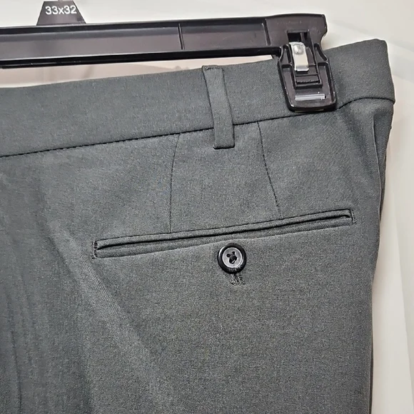 Van Heusen Charcoal Gray Slim Fit Flex 3 Comfort Dress Pants - Picture 8 of 11